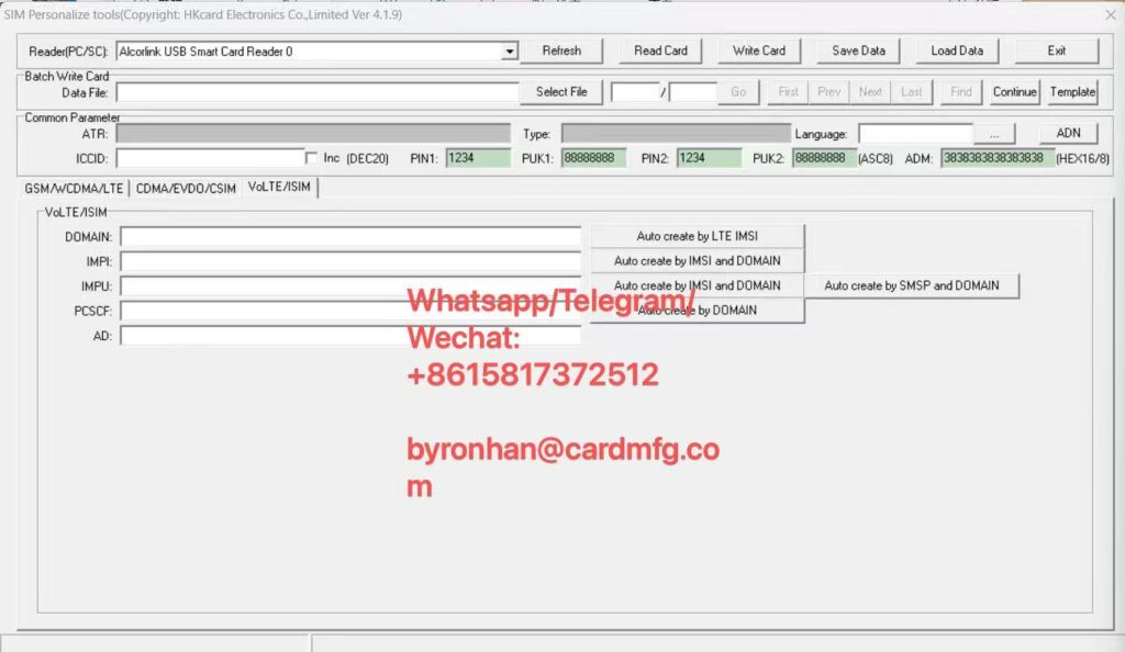 Volte sim personalize tools